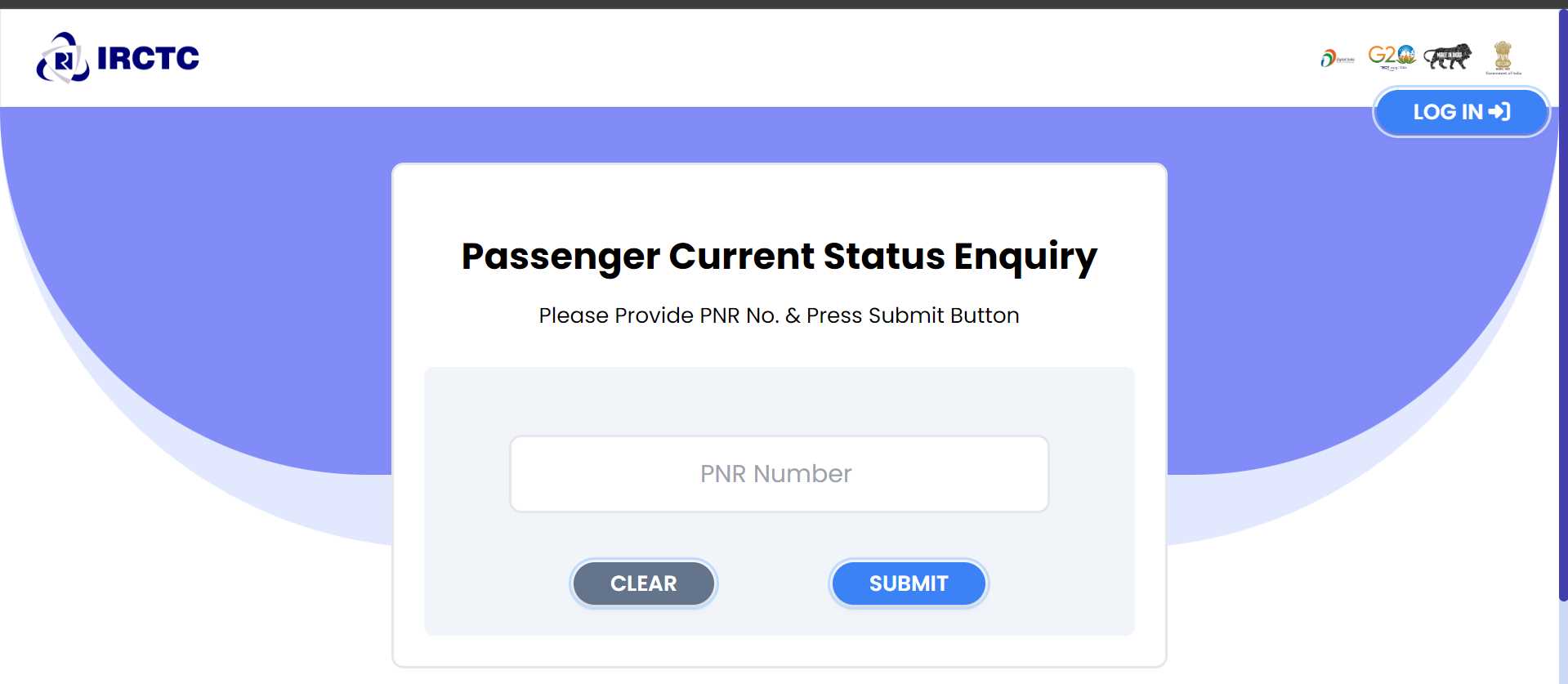 PNR status project banner